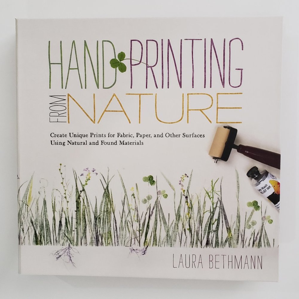 Hand Printing from Nature Book NEW Hard Cover Spiral Bound Great Crafting Ideas